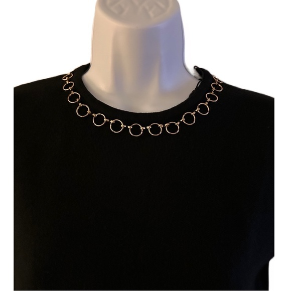 Zara Knit Top with Gold Chain - Picture 6 of 9